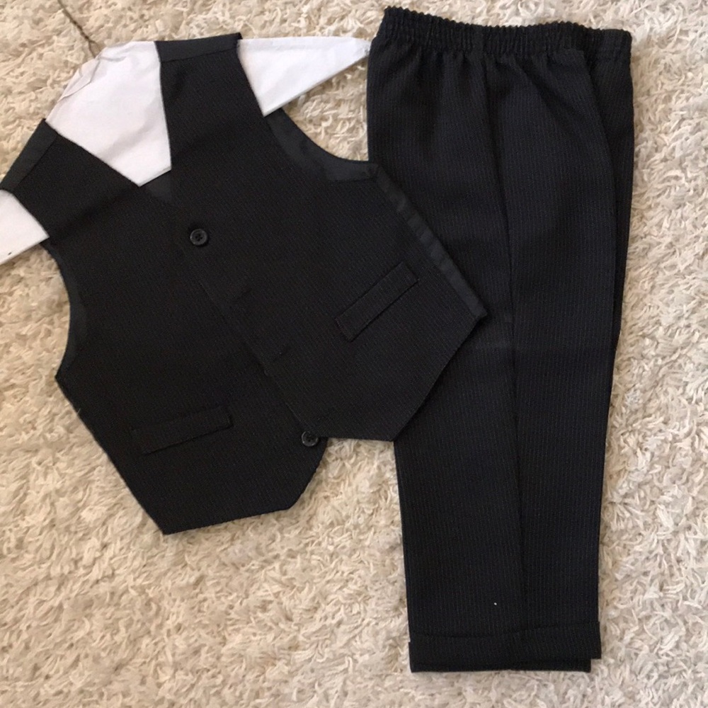Kids Black Formal Matching Set